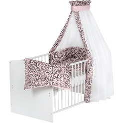 Schardt Cuna Completa Classic White Leo Pink 70 X 140 Cm