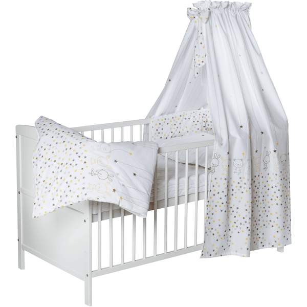 Schardt Set De Cuna Completo Conny Blanco, Osito Estrellas 3 Schardt Set De Cuna Completo Conny Blanco, Osito Estrellas