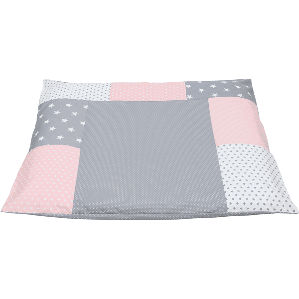 Ullenboom Patchwork Funda Para Cambiador Rosa Gris 75x85 Cm 4 Ullenboom Patchwork Funda Para Cambiador Rosa Gris 75x85 Cm - Imagen 2